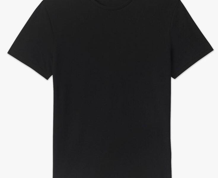 Tee-shirt noir 100% coton
